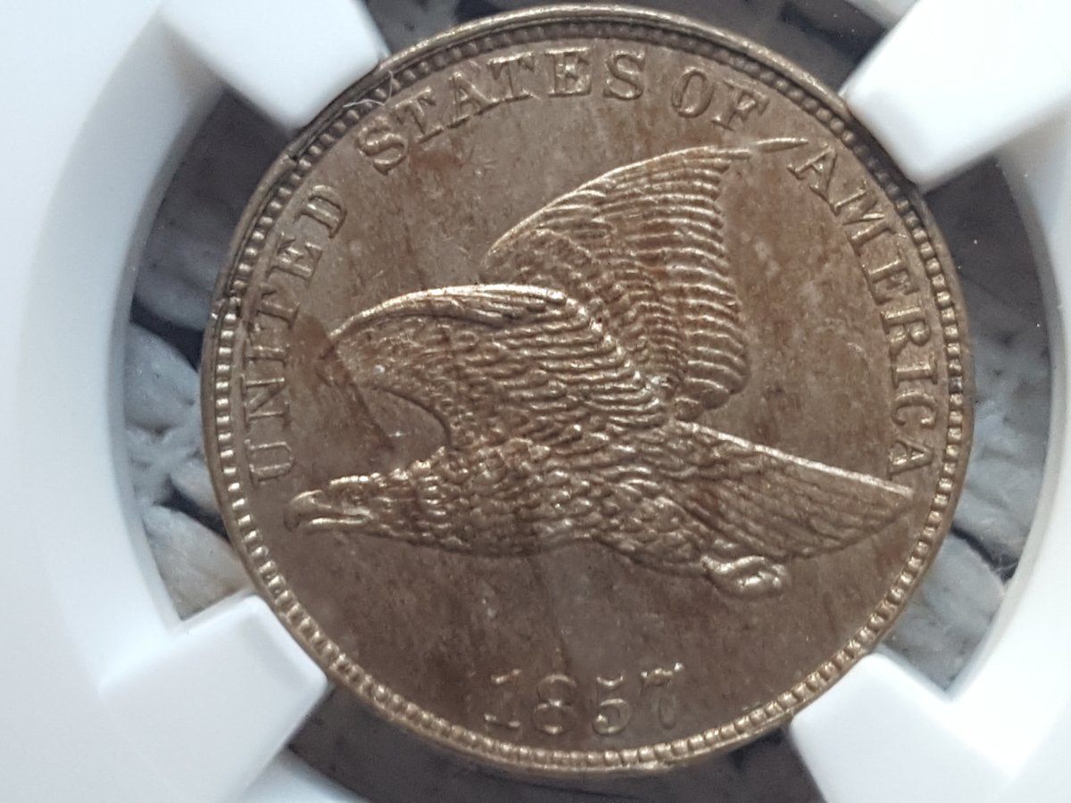 Cherrypicked-This-1857-Flying-Eagle-Cent.-Snow-3.-NGC-MS-62.