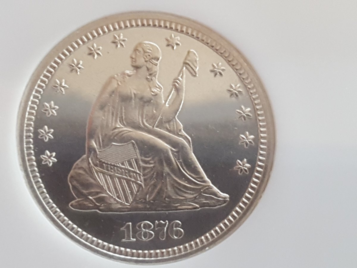 1876-Seated-Liberty-Quarter-In-Proof.--What-Would-You-Grade-Her?
