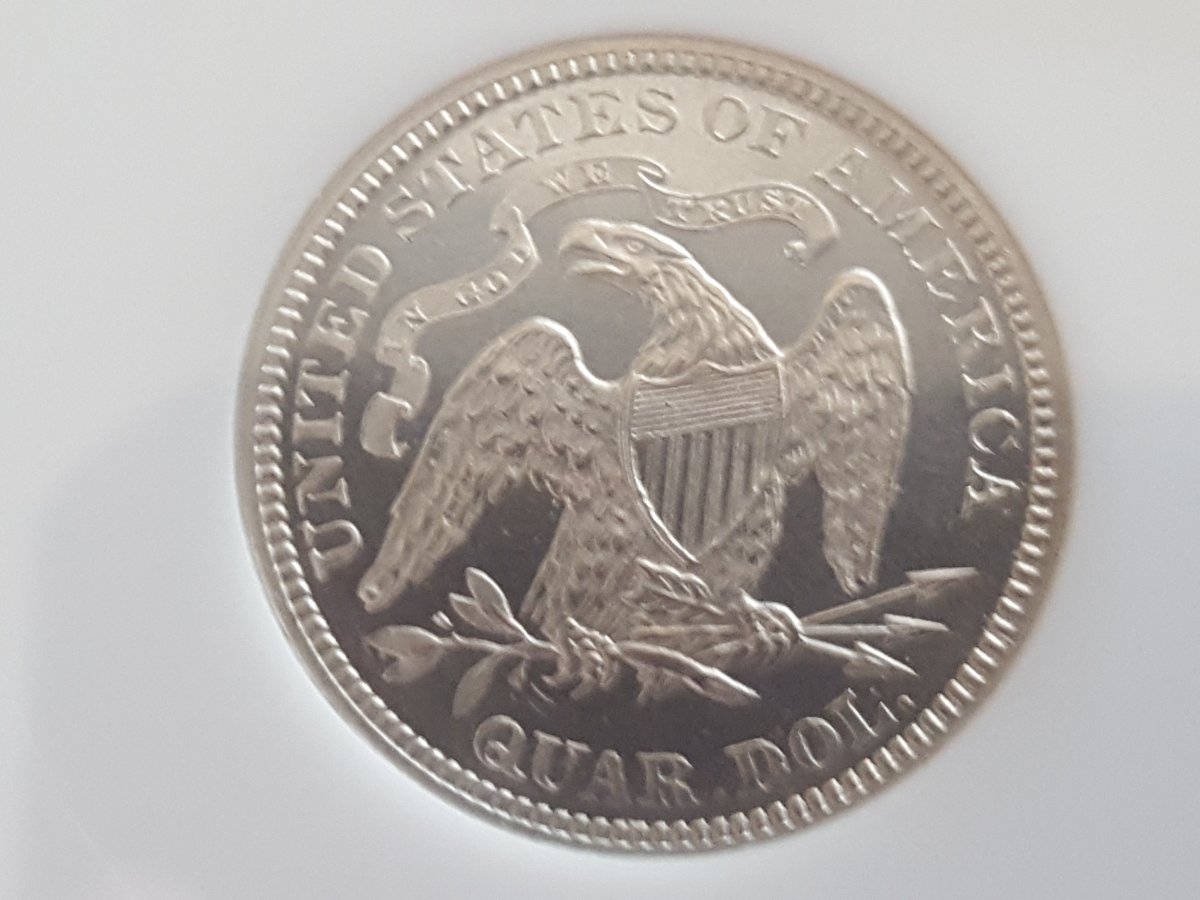 1876-Seated-Liberty-Quarter-In-Proof.--What-Would-You-Grade-Her?