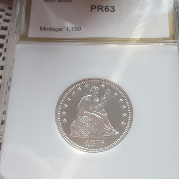 1876-Seated-Liberty-Quarter-In-Proof.--What-Would-You-Grade-Her?