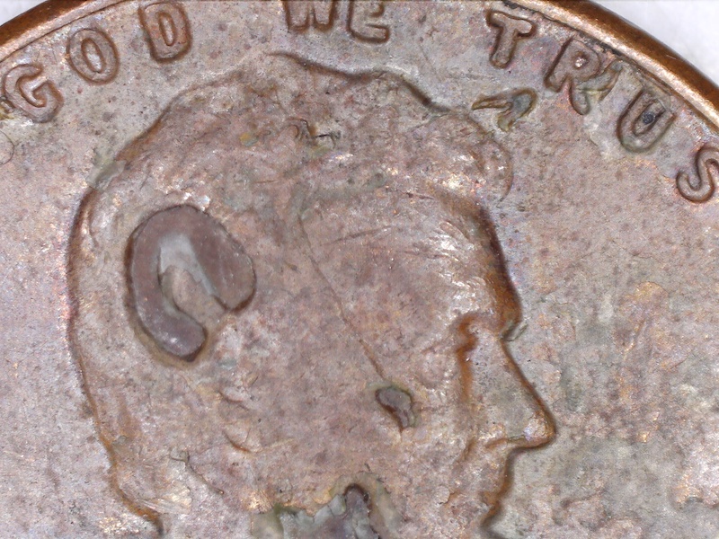 1962-Lincoln-Cent-With-Unique-Damage