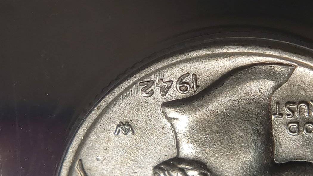 Possible-1942/1-Merc-Dime-W/-The-1-Mostly-Polished-Away