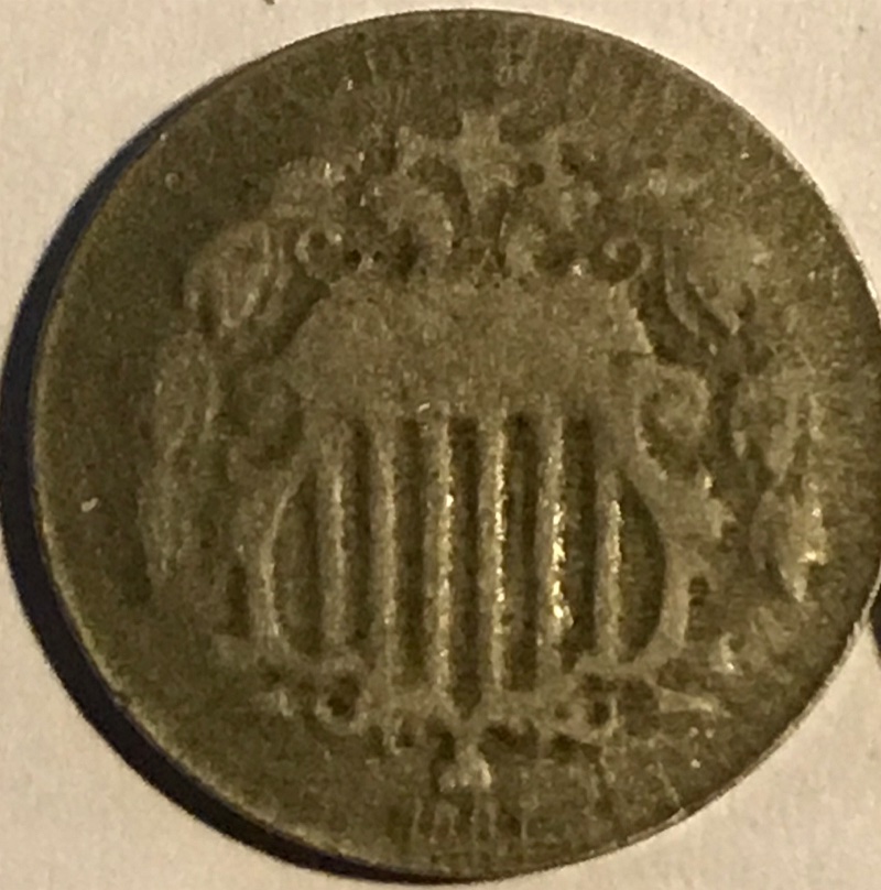 1867-Shield-Nickel-On-Different-Planchet-?