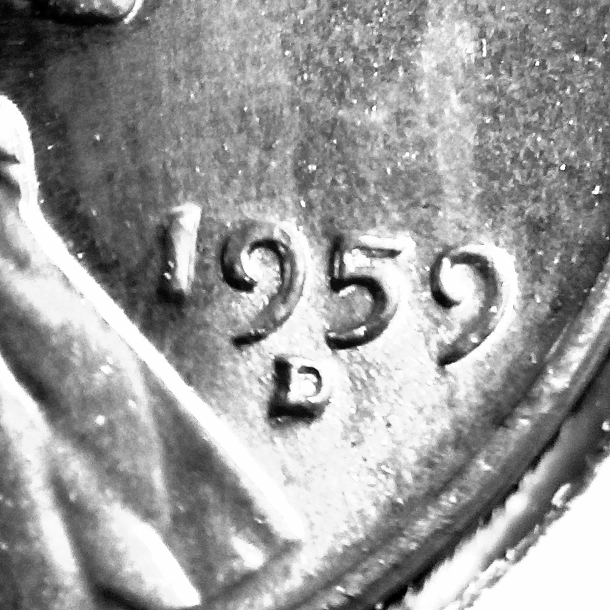 1959-D-Lincoln-Cent-BU-Retained-Grease-Strike/RPM