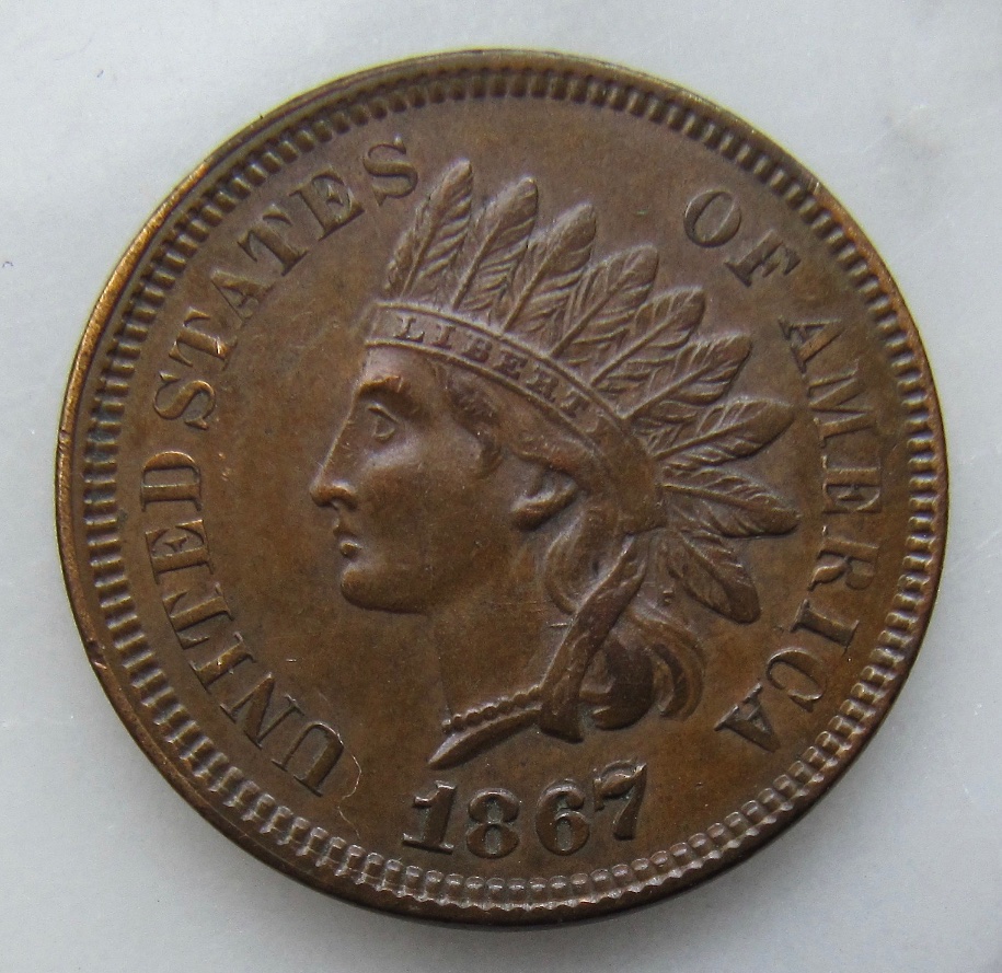 1867/67-Indian-Head-Cent-For-Grading