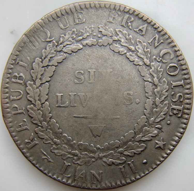 Ecu-De-Six-Livres-1793---Convention-Nationale,-French-Revolutionary-Coinage