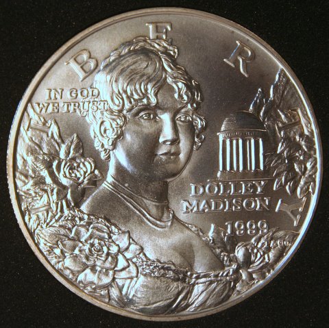 1999-Dolley-Madison-Proof-Silver--Dollar-Popular-Or-Fail.