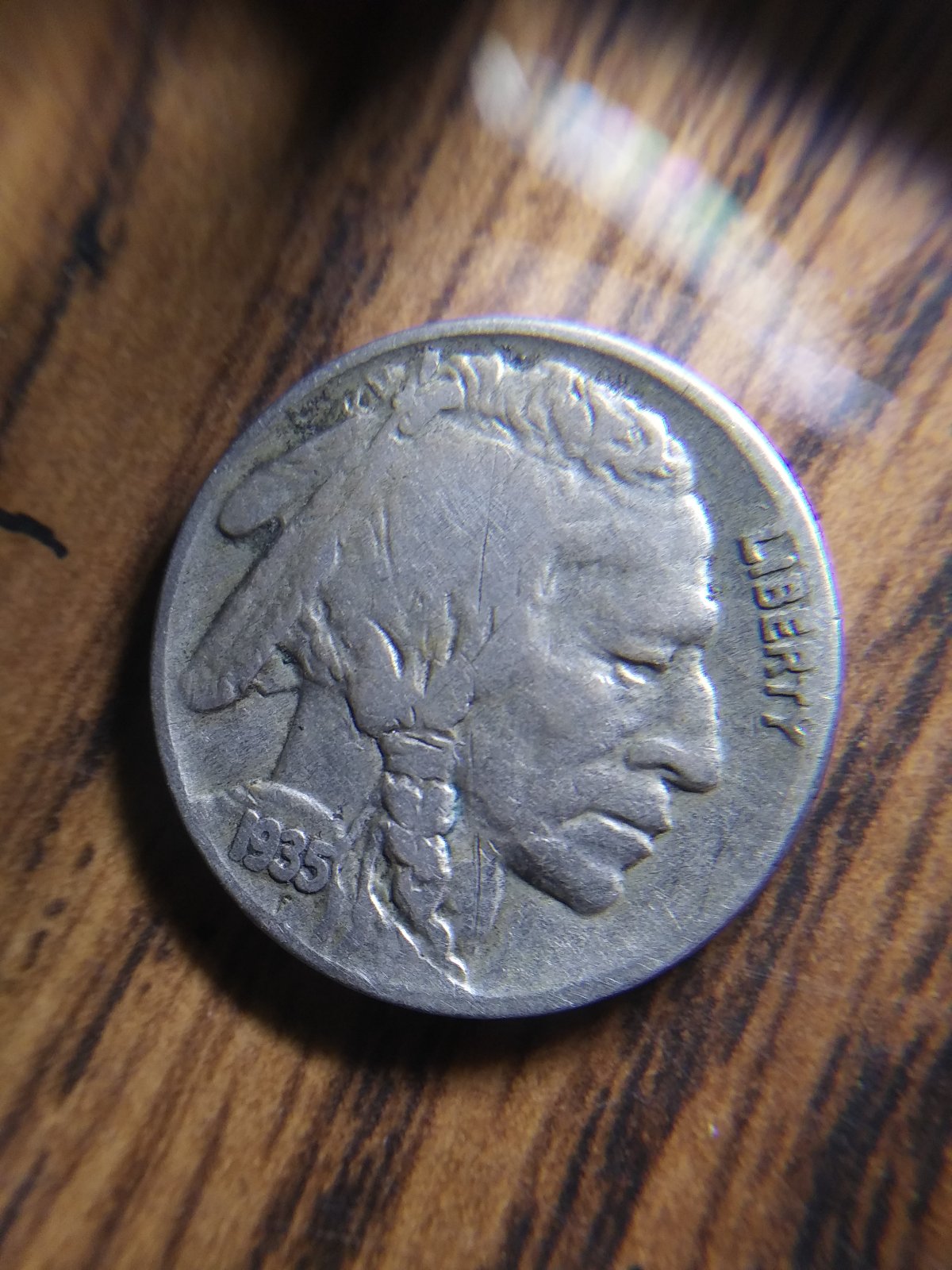 1935-Buffalo-Nickel---Is-This-Coin-Too-Wore-Out-And-Damage-To-Be-Worth-Anything