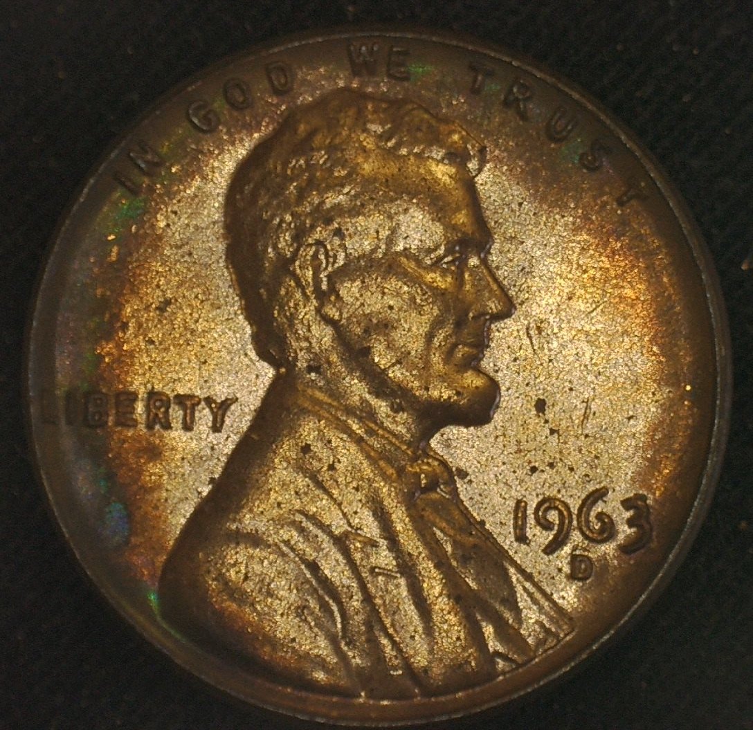 1963-D-Lincoln-Cent-For-Grading---Cool-Toning-But-How-Much-Value-Does-That-Add,-If-Any?