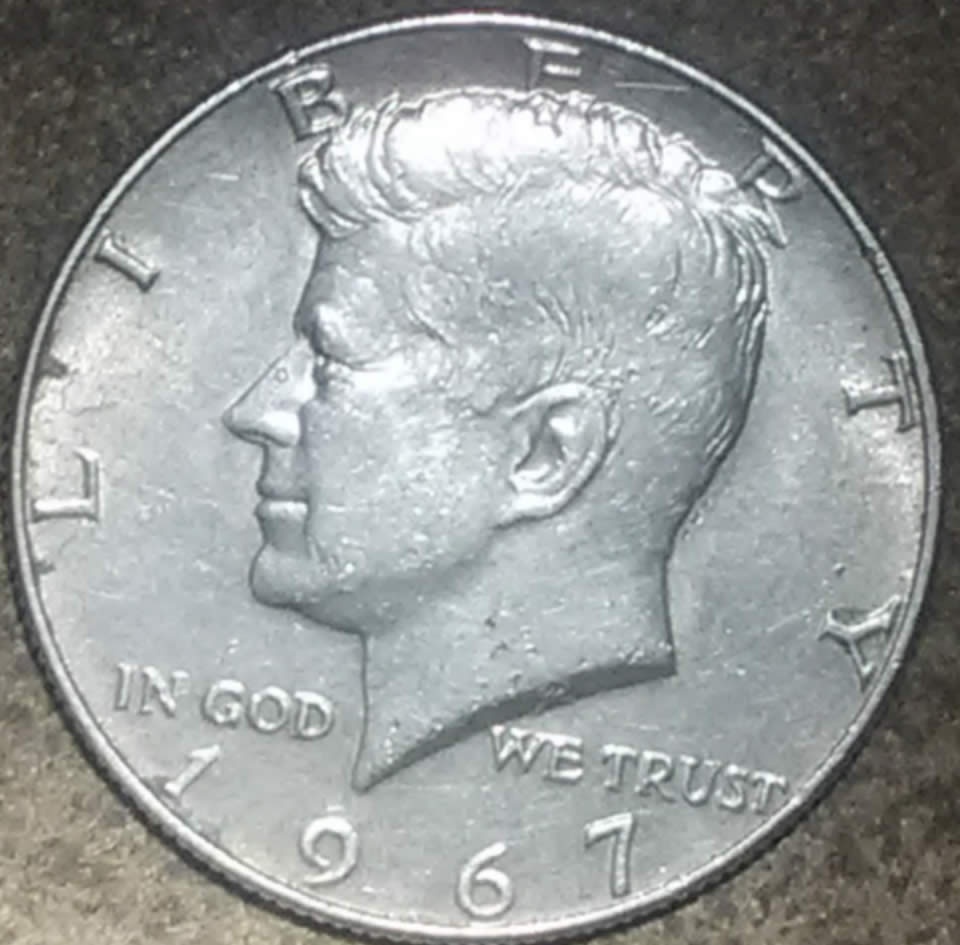 1967-Kennedy-40%-Silver-Half-Dollar-For-Grading