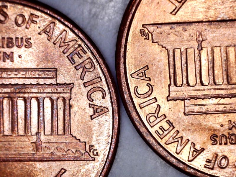 1991-Lincoln-Cent-With-Wide-AM,-Close-AM-FG?