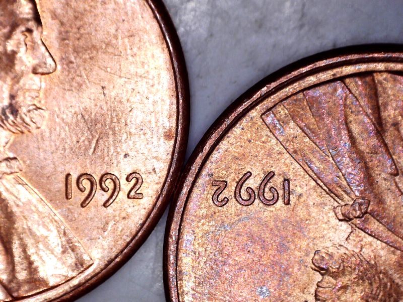 1991-Lincoln-Cent-With-Wide-AM,-Close-AM-FG?