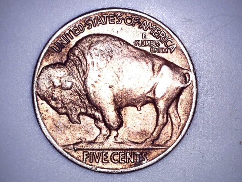 1937-Buffalo-Nickel-With-Pink-And-Red-Color