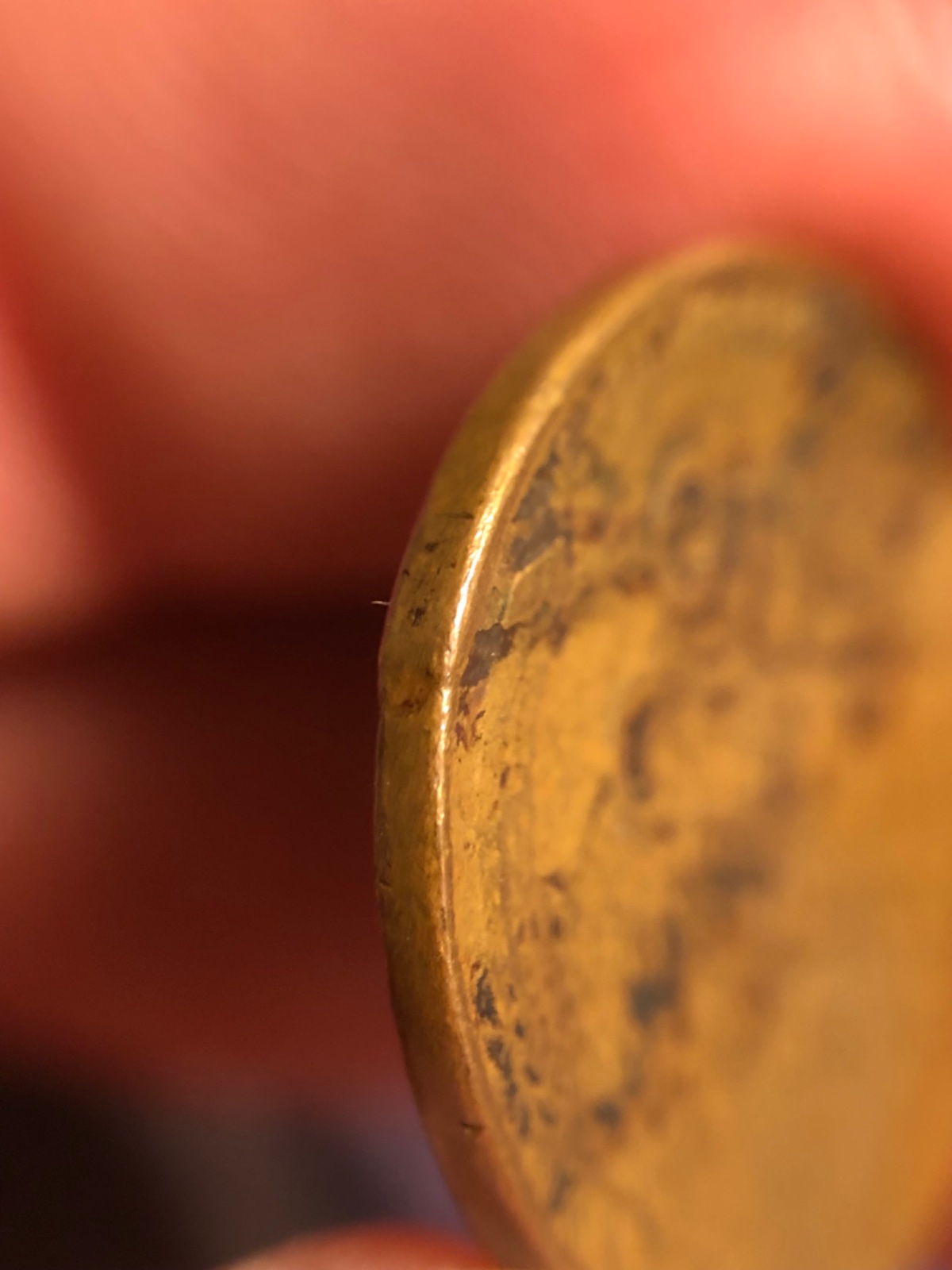 1945-Wheat-Cent-Weight-Is-2.6-Grams,-Obverse-&-Reverse-Huge-Lamination-Error