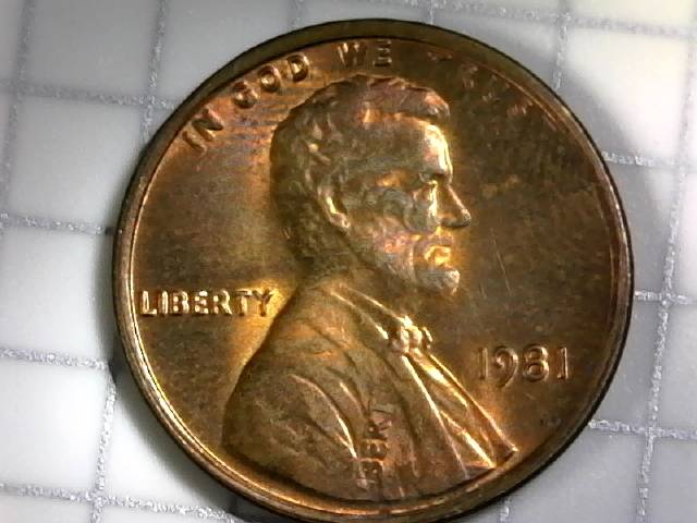 1981-Lincoln-Cent-Double-Struck-And-Rotated-90-Degrees-In-Collar-Found-Coin-Roll-Hunting
