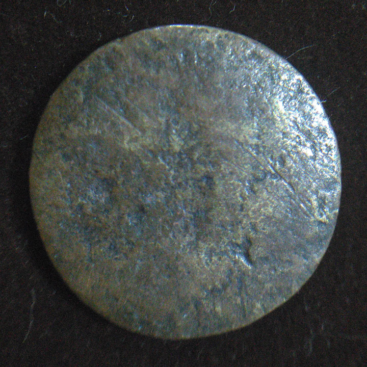 Odd-Brass-Token-?-With-A-Circle,-Small-Circles,-And-A-Hollow-Small-Circle
