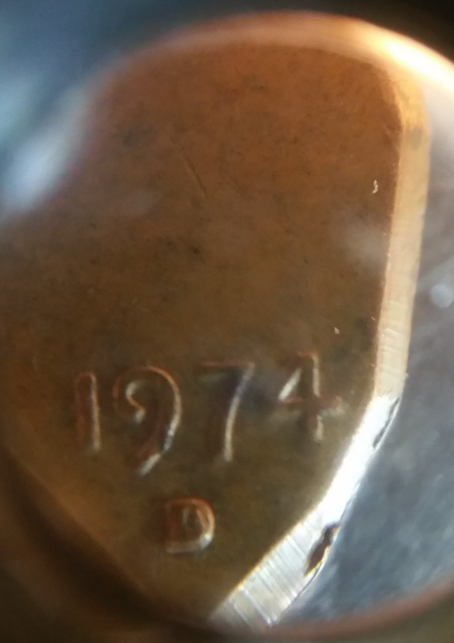 Dime-Sized-1974-D-Penny---Error-Or-PMD?