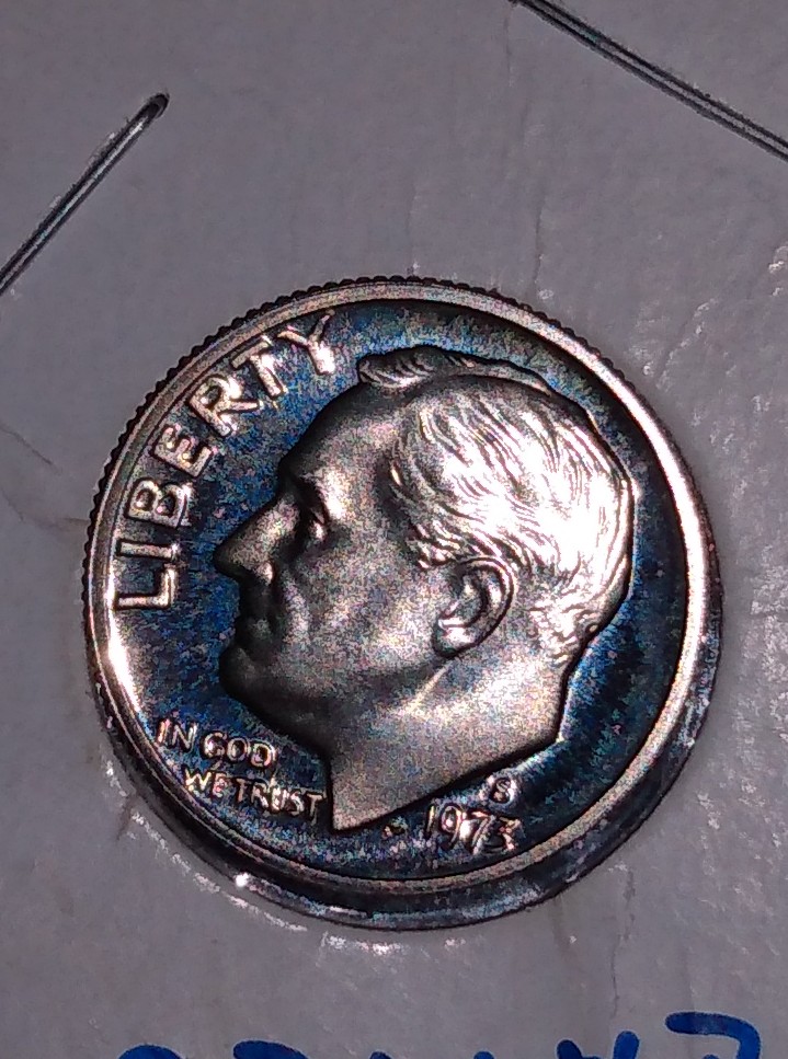 Why-Does-This-1973-S-Dime-Look-Really-Shiny-But-When-I-Take-A-Pics-They-All-Look-Blue?
