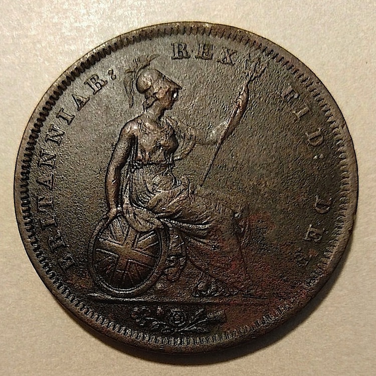 1827-Penny-Nice-Condition.