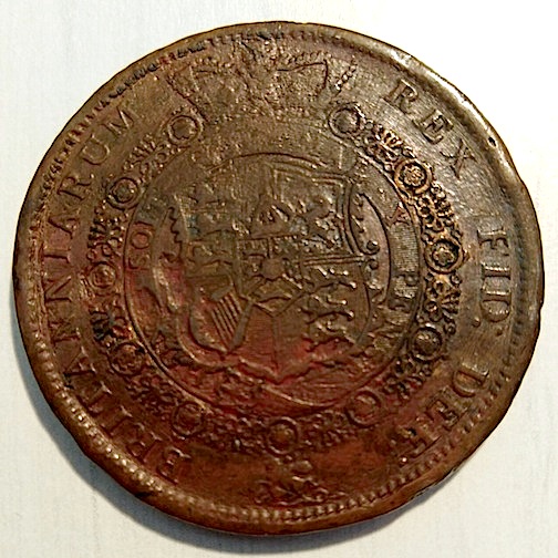 1818-1/2-Crown---Counterfeit-But-Contemporary-Or-Modern