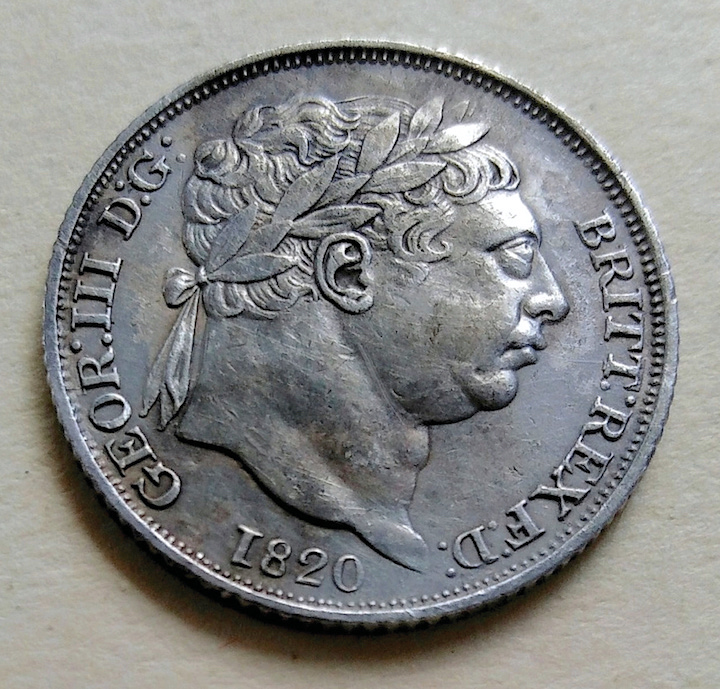 1820-Sixpence,-Inverted-1-In-Date.