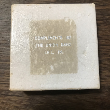 Encased-1958-Uncirculated-Coin-Set-PAperweight---Erie-PA
