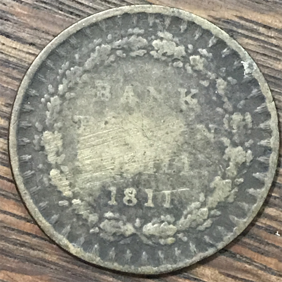 Georgius-III.-1815/1816-?-Copper.-What-Is-It?-Id:-Counterfeit-Bank-Of-England-3-Shilling-Token