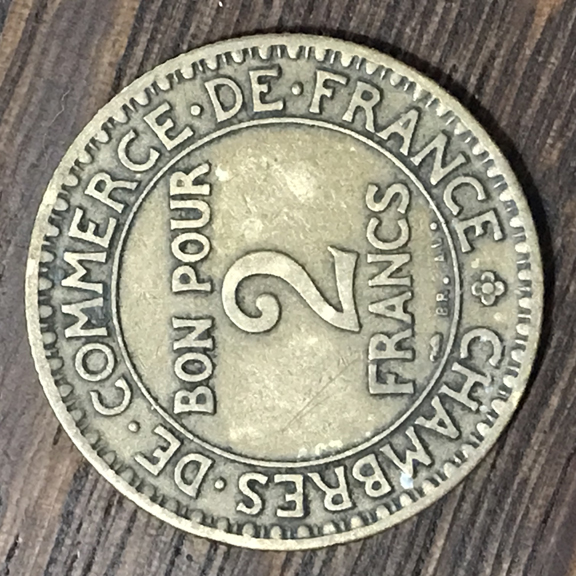 1-Franc-1924-France-/-Variants-Open-4-And-Closed-4