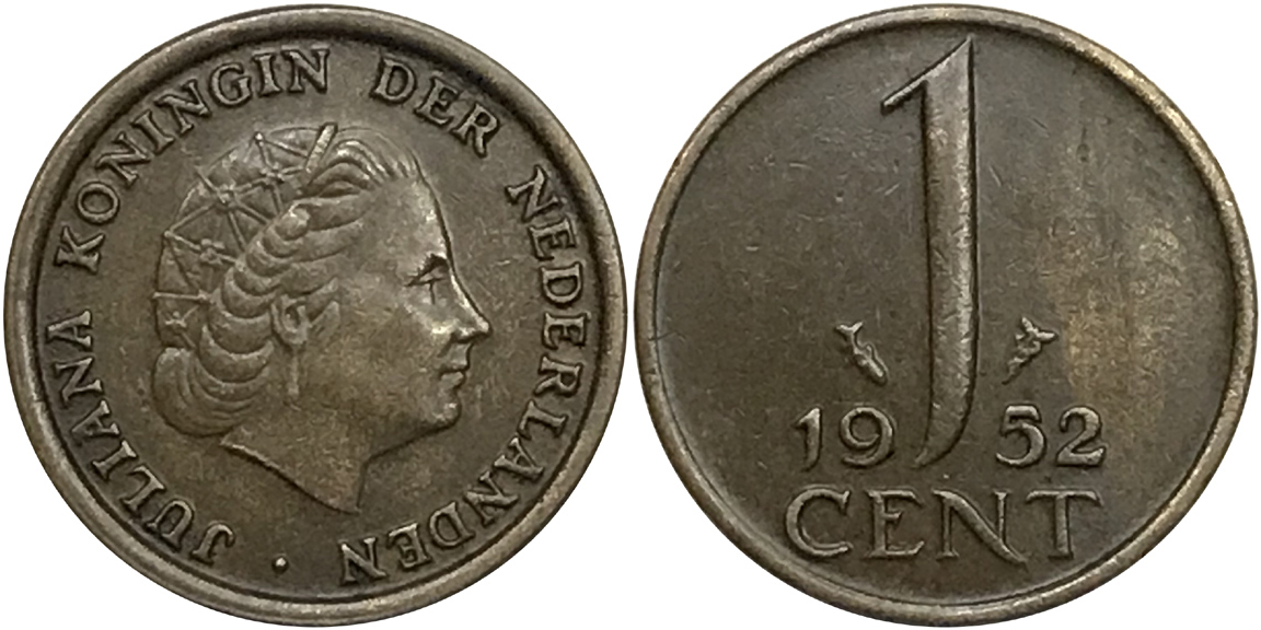 Progressive-Indirect-Design-Transfer:-Netherlands-1-Cent-1955