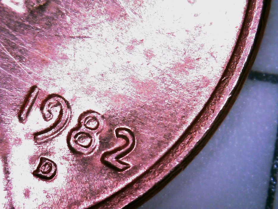 Qty:-6,-1982-D,-Copper,-Large-Date-Pennies,-Are-All-Of-These-An-Example-Of-DDD?