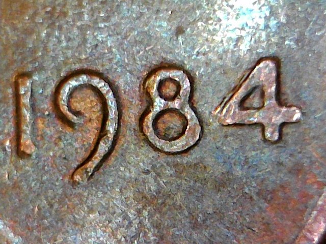 1984-Lincoln-Cent---Extra-Ear-Lobe-And-Some-Doubling-On-The-Date