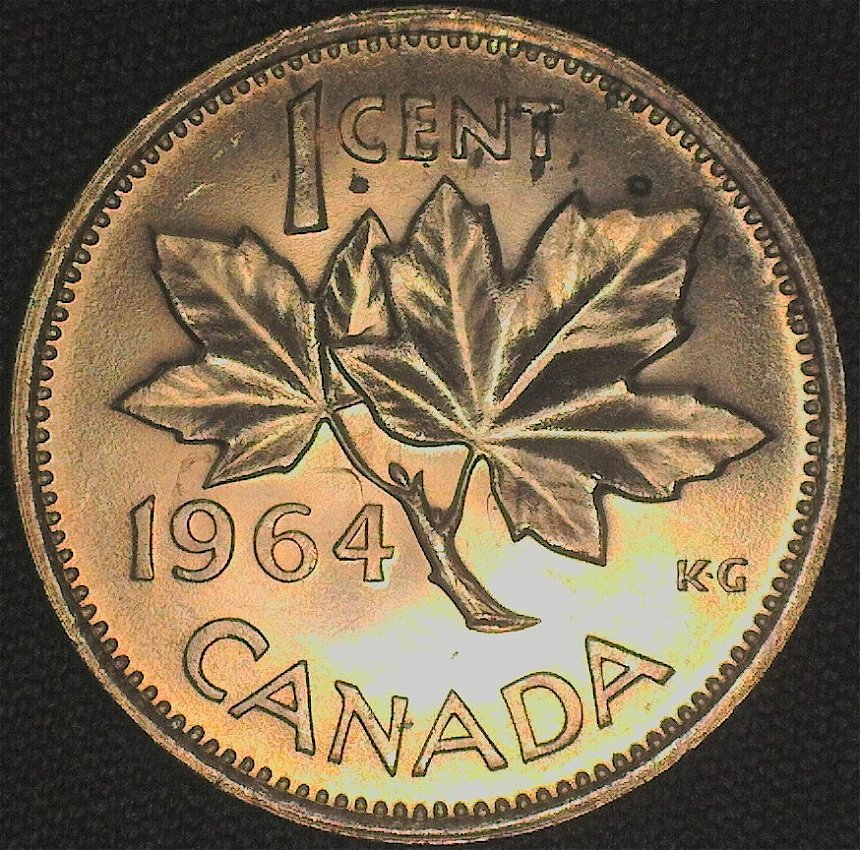 Yup....another-Hanger....1964-Canada-Cent