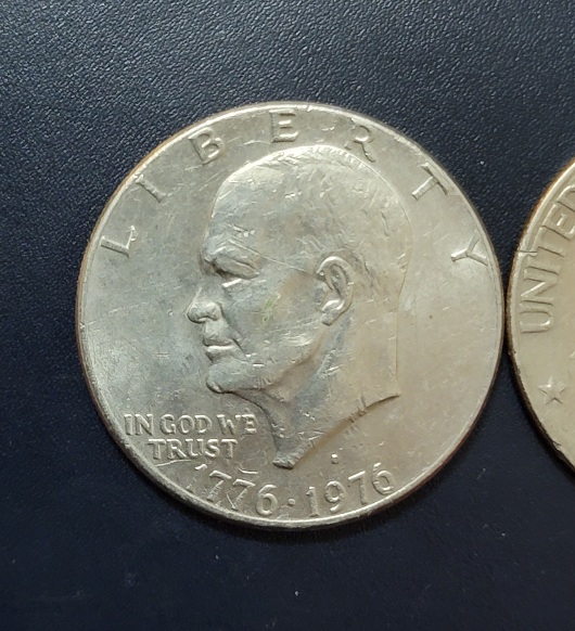 1776-1976-Heisenhower-Bell-And-Moon-US-Dollar