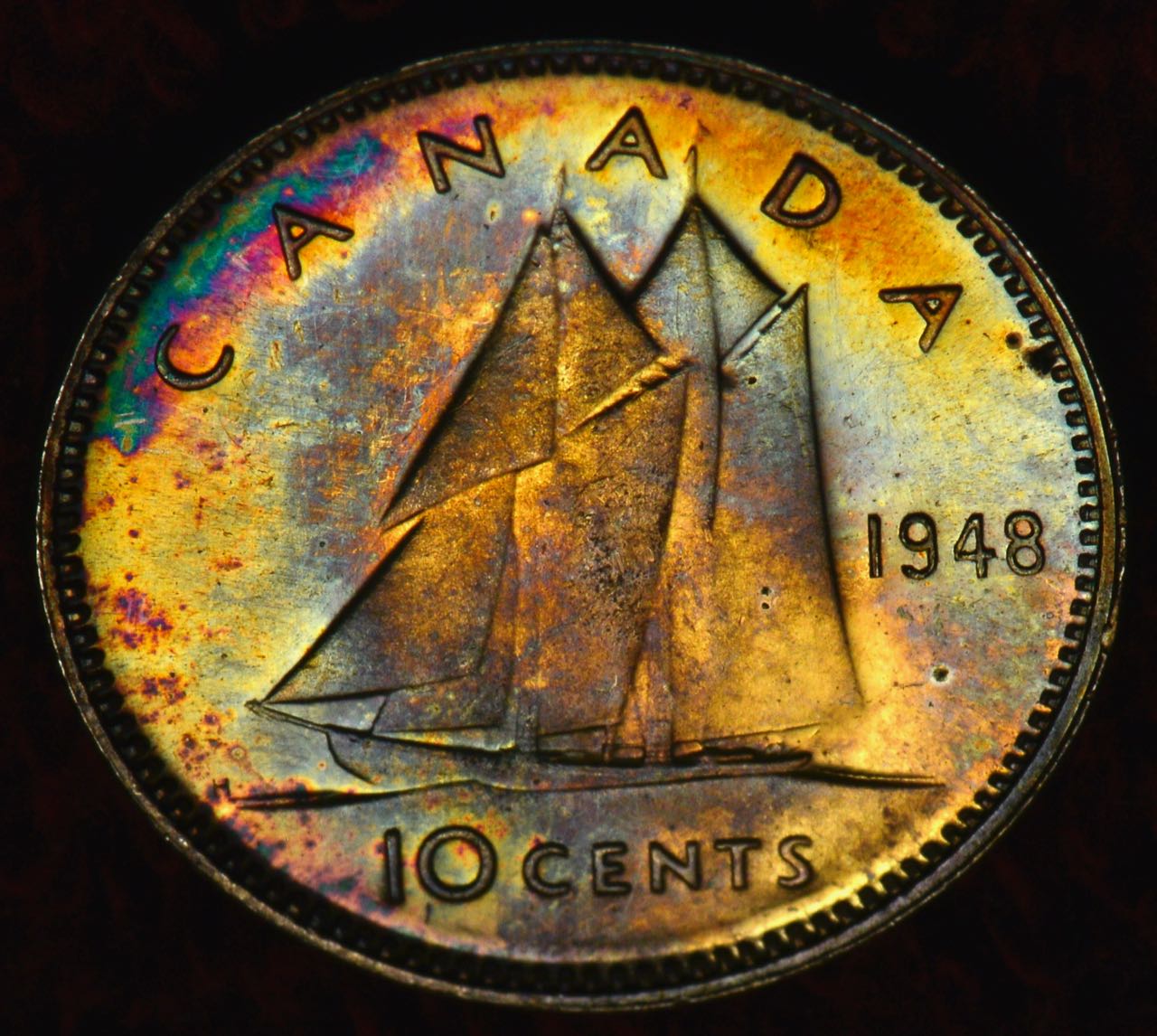 Toned-Canadian-Coins