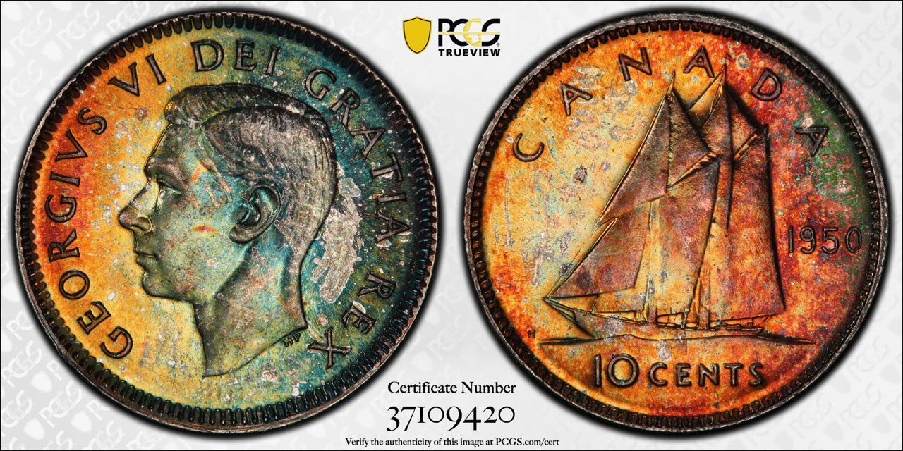 Toned-Canadian-Coins