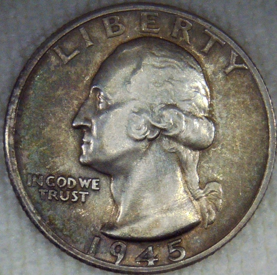 For-Grading---1945-S-Washington-Quarter---Toned
