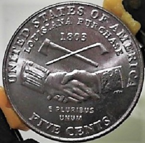 2004-D-Jefferson-Shaking-Hands-Nickel,-From-A-Convenience-Store