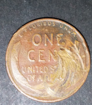 1945-S-Wheat-Penny-With-Smeared/Unusual-Back