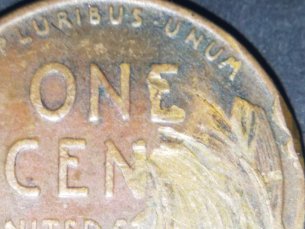 1945-S-Wheat-Penny-With-Smeared/Unusual-Back
