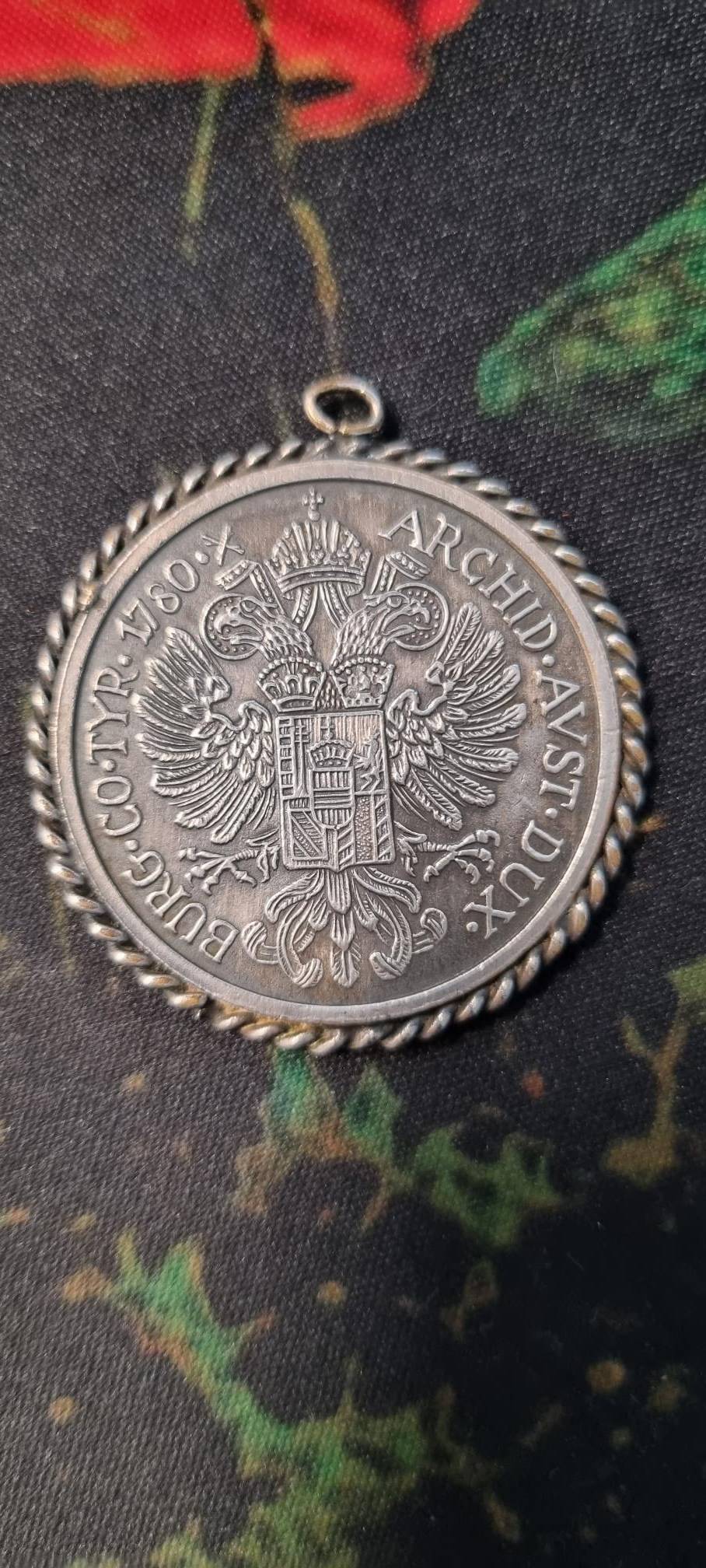 Maria-Thaler-Coin-Pendant-With-Opposite-Wording-Id:-Likely-Fake-Maria-Theresa-Thaler
