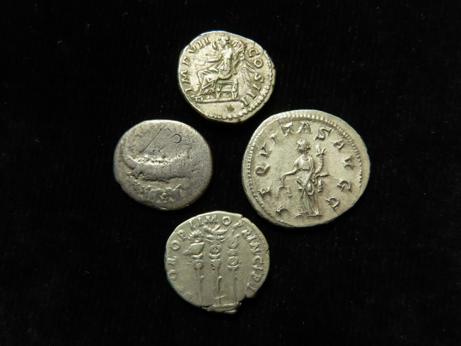 3x-Silver-Denarii-And-1x-Antoninianus-Id'ng-Specially-The-Denarii