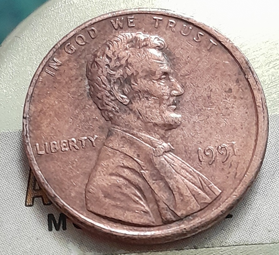 1991-Lincoln-Penny-Different-Color