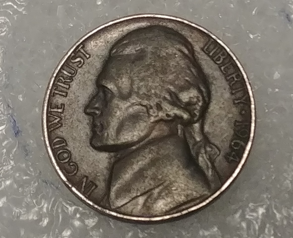 1964-P-Jefferson-Nickle-Black-Beauty?-Or-Environmental-Damage?