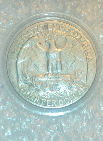 1970--D-25c-Washington-Quarter:-Error/-Variety--Damage/-Doctored?