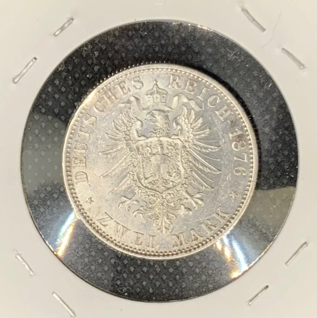 1876-German-States-Mecklenburg-Schwerin-2-Mark-KM#-320