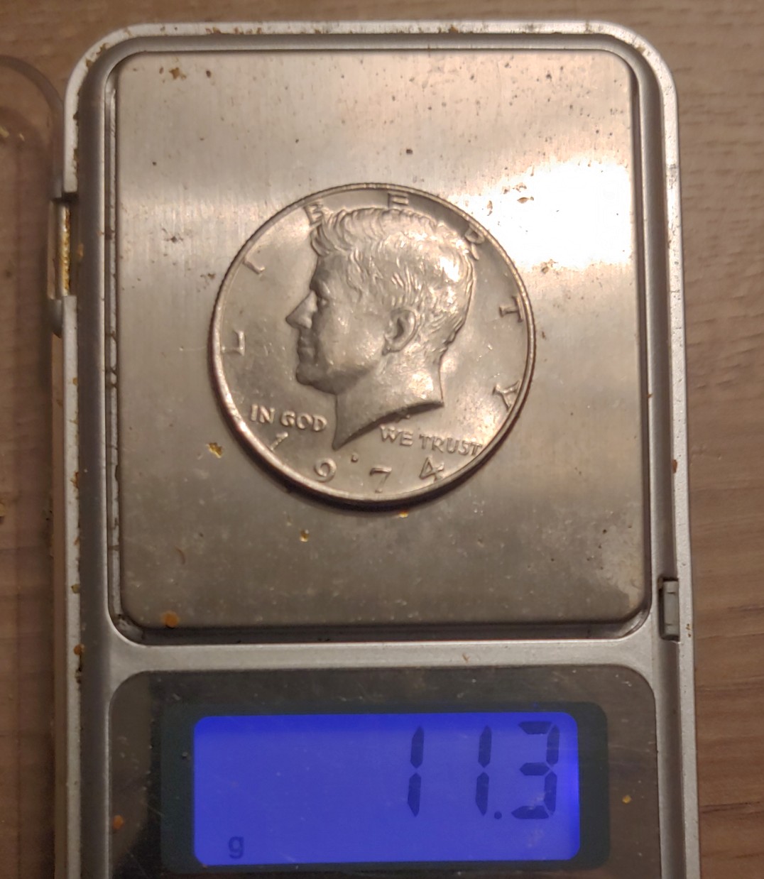 1974-D-Kennedy-Half-Dollar---Does-Envirmental-Damage-Effect-Weight?