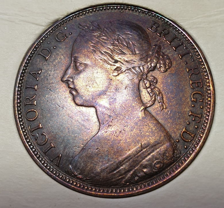 UK-Pennies-1853-&-1887