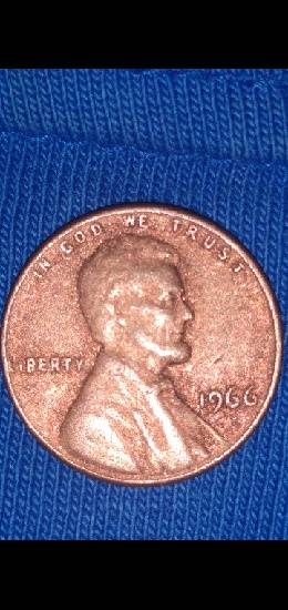 1966-No-Mint-Mark-Penny-Why-Is-It-This-Color?-It-Looks-Glittery-Pinkish