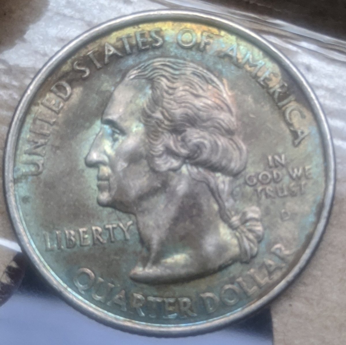 2000-D-New-Hampshire-State-Quarter-Blue-Tone-Please-Grade