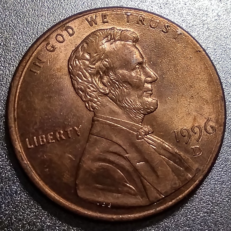 1996-D-Penny-Rev.-Behind-Columns.-Die-Gouge?-Feeder-Finger-Scrapes?